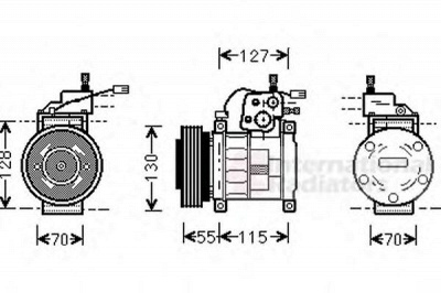 VAN WEZEL 2100k032 -  Компрессор, кондиционер